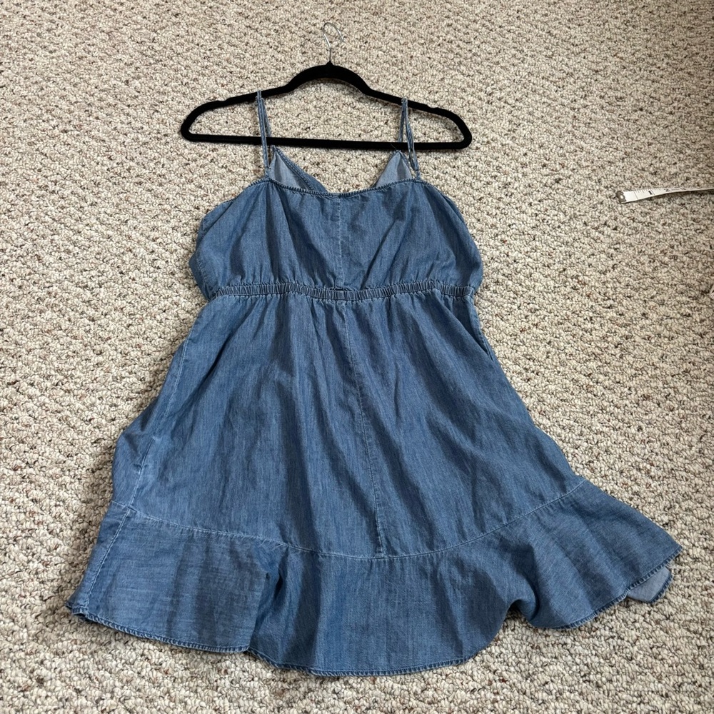Flowy Denim Sundress Size Large - Picture 6 of 7